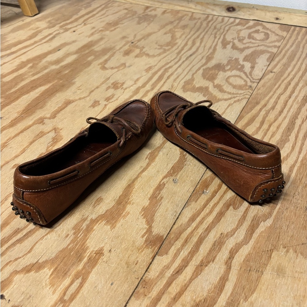 Cole Haan Gunnison Driving Shoes Men's 8D Brown Leather Moccasin Loafers - Picture 4 of 11